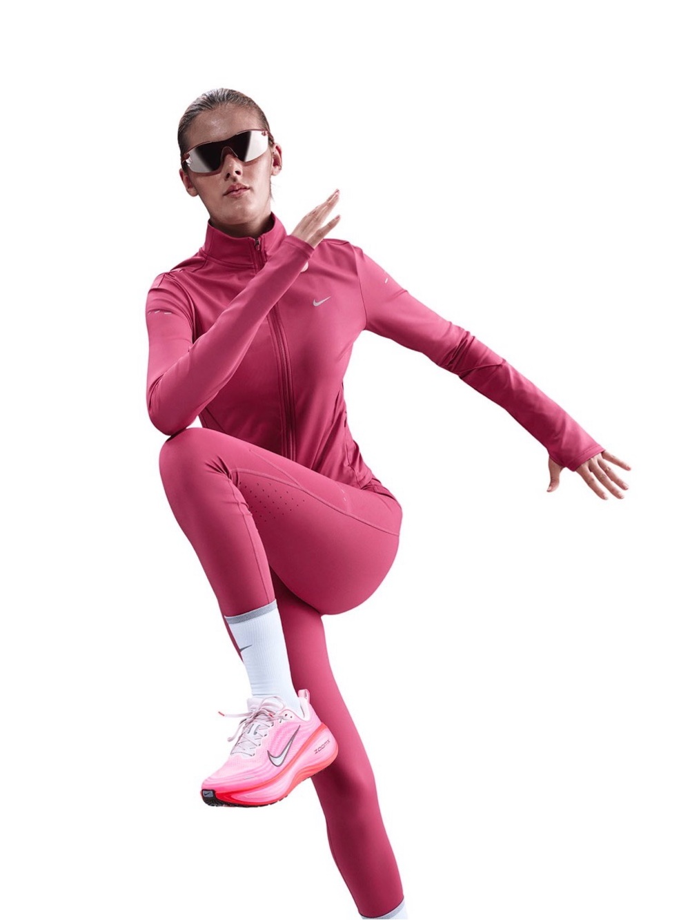 🏃‍♀️‍➡️ NWT Nike Women’s Swift High-Waisted Beet Pink 7/8 Length Leggings
